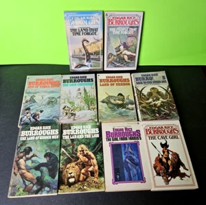 Edgar Rice BURROUGHS - Lot of 10 Vintage Ace & Charter Paperback Books - Picture 1 of 14