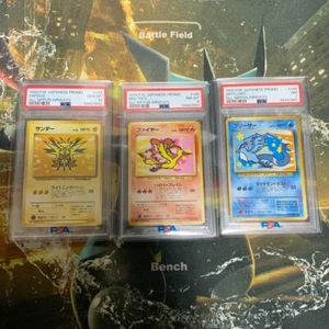 PSA 10 8 7 Zapdos Moltres Articuno 1999 All Nippon AIRWAYS Promo Japanese Set - Picture 1 of 2