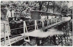 HOUSE OF DAVID MINI-RAILROAD BENTON HARBOR MI VINTAGE POSTCARD 020121 Q  - Picture 1 of 2