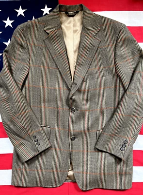 Chaqueta Blazer J.Press Presstige Gun Check Cuadros 100% Lana Para Hombre Talla 39S Corta EE. UU. Foto 1 de 4