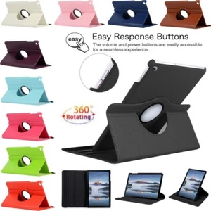 For Samsung Galaxy Tab A A7 Lite A8 A9 A9 Plus Rotating Leather Stand Case Cover - Picture 1 of 48