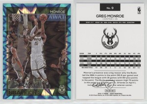2016-17 Panini NBA Hoops Teal Explosion Greg Monroe #9
