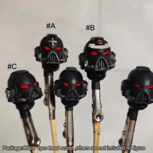 Figura de acción Joytoy de 3,75" escultura cabeza de hombre negro pintado premium 1/18 - Imagen 1 de 7