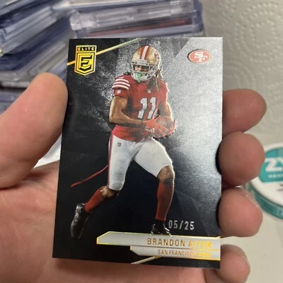 2024 panini donruss elite brandon aiyuk /25 black SSP SHARP - Image 1 of 2