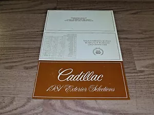 "Tabla de pintura Cadillac 1981 exterior de línea completa 12"" x 8" - Imagen 1 de 2
