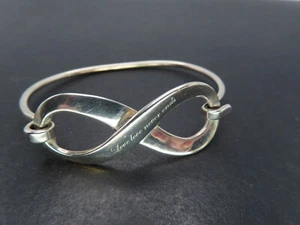 James Avery Sterling Silber Infinity Armreif Armband, "Love Never Ends", 13,1 g - Bild 1 von 7