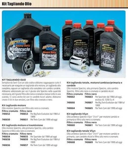 HARLEY 883-1200 XL SPORTSTER Cutting Kit, Candles + Oil + Chrome Filter - Picture 1 of 1