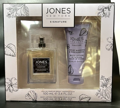 Juego de regalo de perfume Jones New York Signature flor violeta y sándalo 3,4 oz Foto 1 de 4