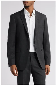 NWOT Men's 38R TIGER OF SWEDEN Jerrett Slim Sport Coat Wool Elastane in Charcoal - Picture 1 of 20
