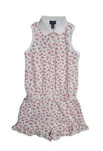 Polo Ralph Lauren Strawberry Girls  Romper  XL 16 White NEW - Picture 1 of 3