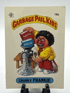 1985 Topps Garbage Pail Kids GPK Original Series 1 OS1 18a Cranky FRANKIE Glossy - Picture 1 of 3