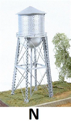 N Scale - Red Rock Water Tower "BUILDING KIT", JLI-520 - Image 1 of 2