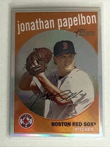 Jonathan Papelbon 2008 Topps Heritage Chrome Refractor /559 #C74 - Picture 1 of 2