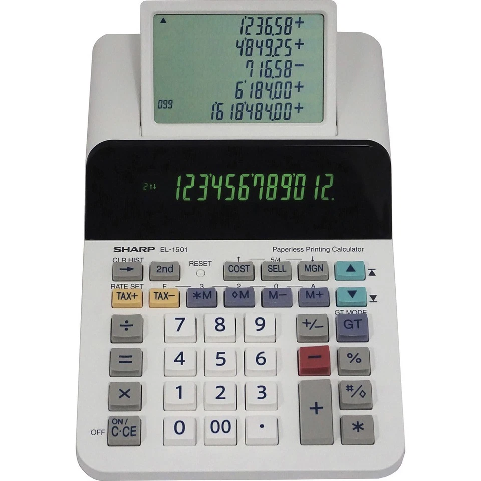 Sharp  Printing Calculator EL1501 Sharp Sharp Calculators EL1501 074000019980 - Image 1 of 1