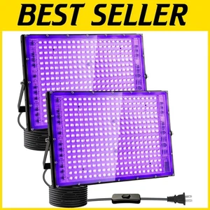 Portable 300W Black Light Flood Lights for Body Paint and Event Lighting - Picture 1 of 9