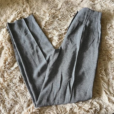 NUEVO Pantalón Giorgio Armani Mujer 40 4 Gris Cintura Alta Recto Nuevo con Etiquetas Foto 1 de 4