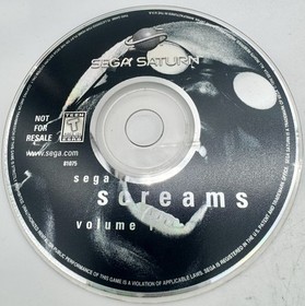Sega Saturn Sega Screams Vol. 1 Game Disc Only Vintage Demos Tested NO TRACKING