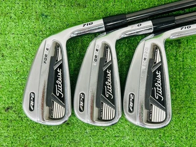 Titleist 710 AP2 Forged Iron Set 5-9+PW RH Motore Stiff Flex Graphite EL2466 - Image 1 of 4