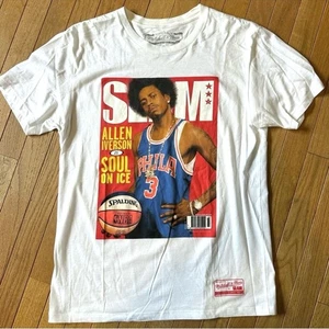 Mitchell & Ness Philadelphia 76ers Allen Iverson Slam Cover Tee Mens Medium - Picture 1 of 9