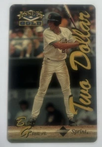 Ben Grieve 1995 Assets Gold Two Dollar Collectors Phone Card - Bild 1 von 2