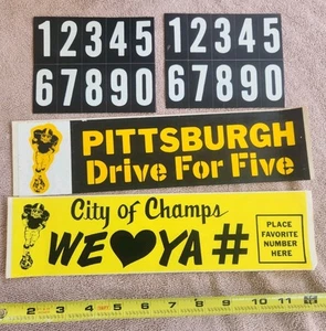 Autoaufkleber Pittsburgh Steelers Drive For Five & "We LOVE YA" City Of Champs - Bild 1 von 11
