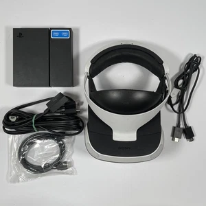 Sony PlayStation VR PSVR PS4 White Virtual Reality Headset + Cables - Picture 1 of 7