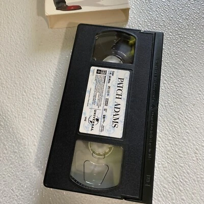 Patch Adams VHS Robin Williams Blockbuster Rental/Tape - Image 1 of 4