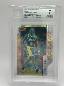 1996 Bowman's Best Pick Atomic Refractor Kobe Bryant #BP10 Graded BGS 7 NM - Picture 1 of 2