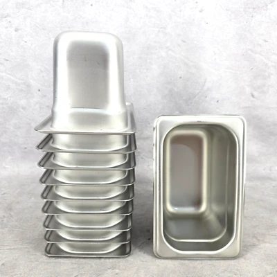 Steam Table 1/9 Hotel Pan 4 in Set of 10 Update International NSF Commercial - Image 1 of 4