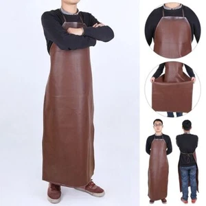 Leather Welding Apron Anti Scalding Aprons Welder Protective Aprons Oil Proof - Picture 1 of 4
