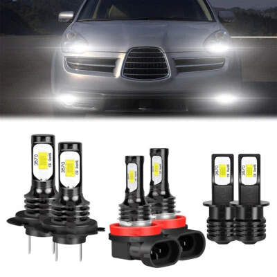 Para Subaru B9 Tribeca 2006-2007 Bombilla Faro LED Luz Alta Baja + Luz Antiniebla EE. UU. Foto 1 de 4