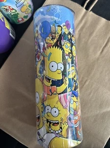 The Simpsons Tumbler 20oz Mug Cup w/ Lid Straw Stainless - Picture 1 of 4