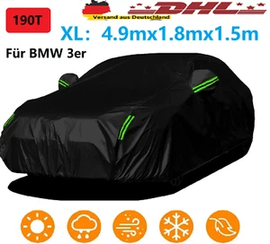 Lona de cubierta de garaje completo 190T para BMW Serie 3 cubierta de coche garaje completo funda protectora UV - Imagen 1 de 10