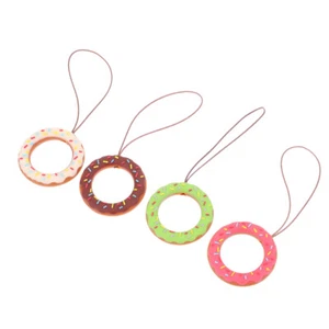 4 Pcs Donut -Ringe Mann Telefon Hängende Kette Donut-Telefon-Armband - Zdjęcie 1 z 12