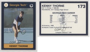 1991 Collegiate Collection Georgia Tech Kenny Thorne #173