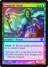 Temporal Adept FOIL 8th Edition PLD Blue Rare MAGIC GATHERING CARD ABUGames