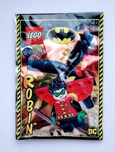 NEU LEGO DC COMICS SPECIAL EDITION ROBIN MINIFIGUR WERBUNG POLYBEUTEL NEU - Bild 1 von 4