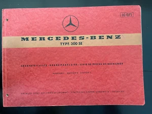 Mercedes Benz Type 300SE Spare Parts Catalog - Ed. C, 4/65 - Picture 1 of 20