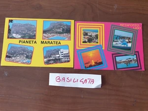 Lotto 2 Cartoline Italia Vedutine Regione Basilicata Formato Grande (BL112) - Picture 1 of 2