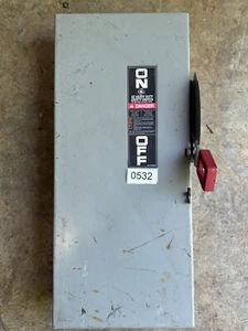 General Electric TH3362 Heavy Duty Safety Switch 60 Amp 600 Vac - Picture 1 of 8