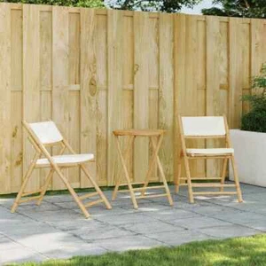 Bistroset Balkonmöbel Sitzgruppe Gartenmöbel 3-tlg. Klappbar Bambus vidaXL - Bild 1 von 26