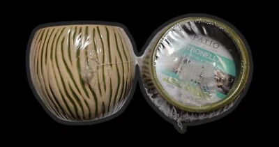 Patio Essentials CITRANELLA CANDLE w/ Real Citronella Oil 9oz - Image 1 of 2