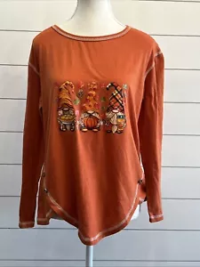 Gnomes Pumpkin Spice Coffee Latte Fall Autumn Thanksgiving T-Shirt Size Small - Picture 1 of 9