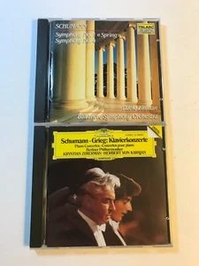 Robert Schumann 2-CD Lot Symphony No.1 and 4 Piano Concertos Zimerman Karajan - Imagen 1 de 3