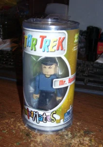 Minimates Star Trek Mr. Spock Action figure Art Asylum 2002 1st release canister - Picture 1 of 2