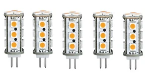 5x Paulmann 282.76 LED PIN G4 2,5W = 20W 12V  warmweiß 170lm EEK:F(Spektrum A-G) - Bild 1 von 3