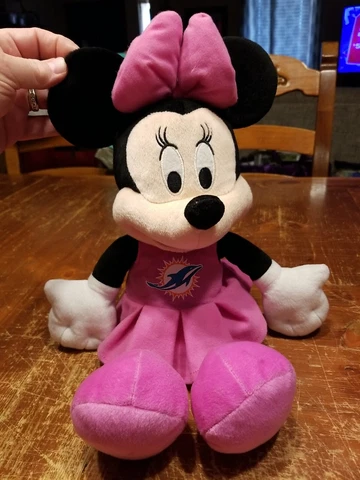 NFL MIAMI DOLPHINS Disney Minnie Mouse PLUSH / Stuff Toy 2013 - FAST SHIPPING Cover
