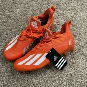 adidas Orange Football Cleats for Men 