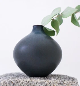 Stig Lindberg Blue Ceramic Vase - Gustavsberg Studio - Mid 20th Century - Picture 1 of 9