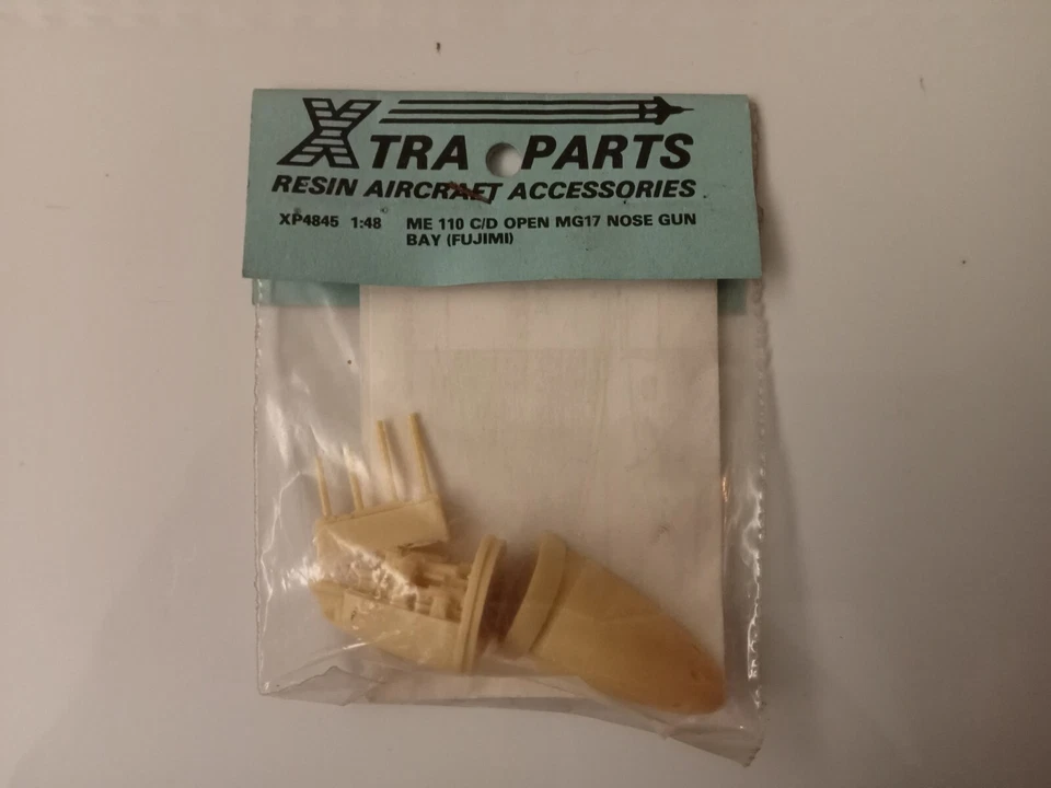 Me110 C/D Open MG17 Nose Gun Bay for Fujimi kit - scala 1/48 Xtra Parts XP4845 - Immagine 1 di 1